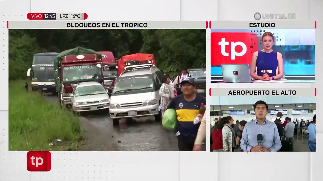 Quejas de afectados por bloqueos de ‘evistas’, que exigen se habiliten más vuelos solidarios