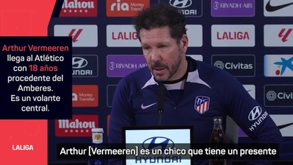 El mensaje directo de Simeone para Vermeeren