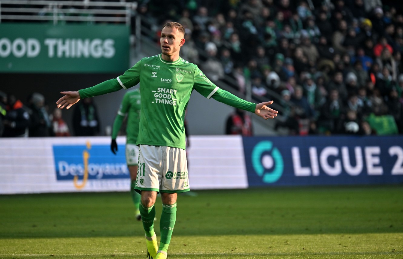 Ligue 2 : Les Verts loupent l'occasion de se rapprocher du podium contre Amiens