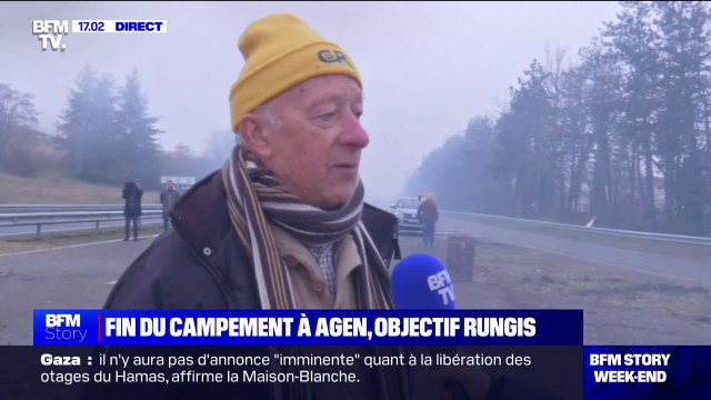 Blocage des agriculteurs levé à Agen: Lundi, on monte à la capitale , affirme Claude, agriculteur