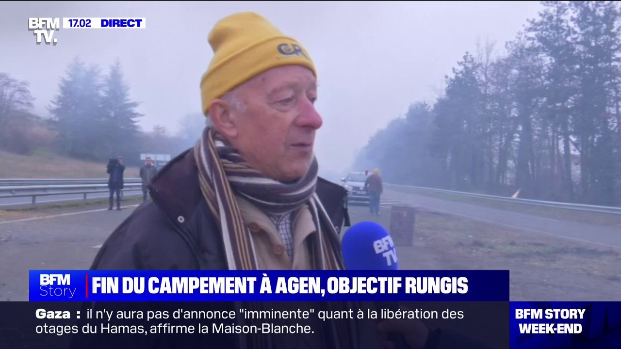 Blocage des agriculteurs levé à Agen: "Lundi, on monte à la capitale", affirme Claude, agriculteur