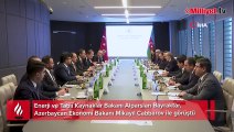 Bakan Bayraktar, Azerbaycan Ekonomi Bakanı ile görüştü