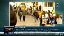 Miles de palestinos abandonan Jan Yunis