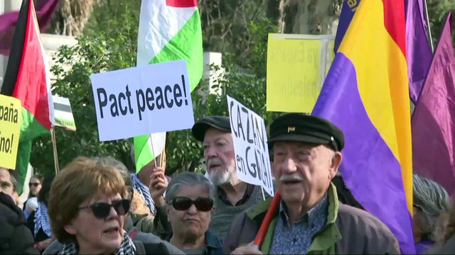 Miles de personas se manifiestan en Madrid para pedir un alto al fuego en Palestina