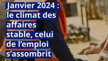 Janvier 2024 : le climat des affaires stable, celui de l’emploi s’assombrit