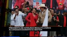 teleSUR Noticias 15:30 27-01: Pdta. de Honduras resaltó logros alcanzados durante su gestión