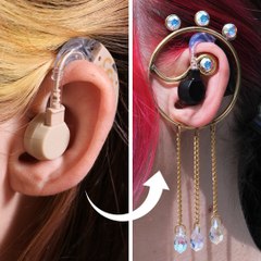 Jewelry made to level up your Hearing aid #Jewelrymaking #Hearingaid