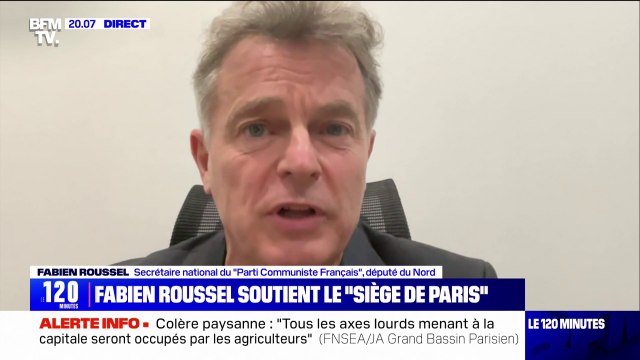 Blocages des agriculteurs: J'appelle à la convergence des colères , affirme Fabien Roussel (PCF)