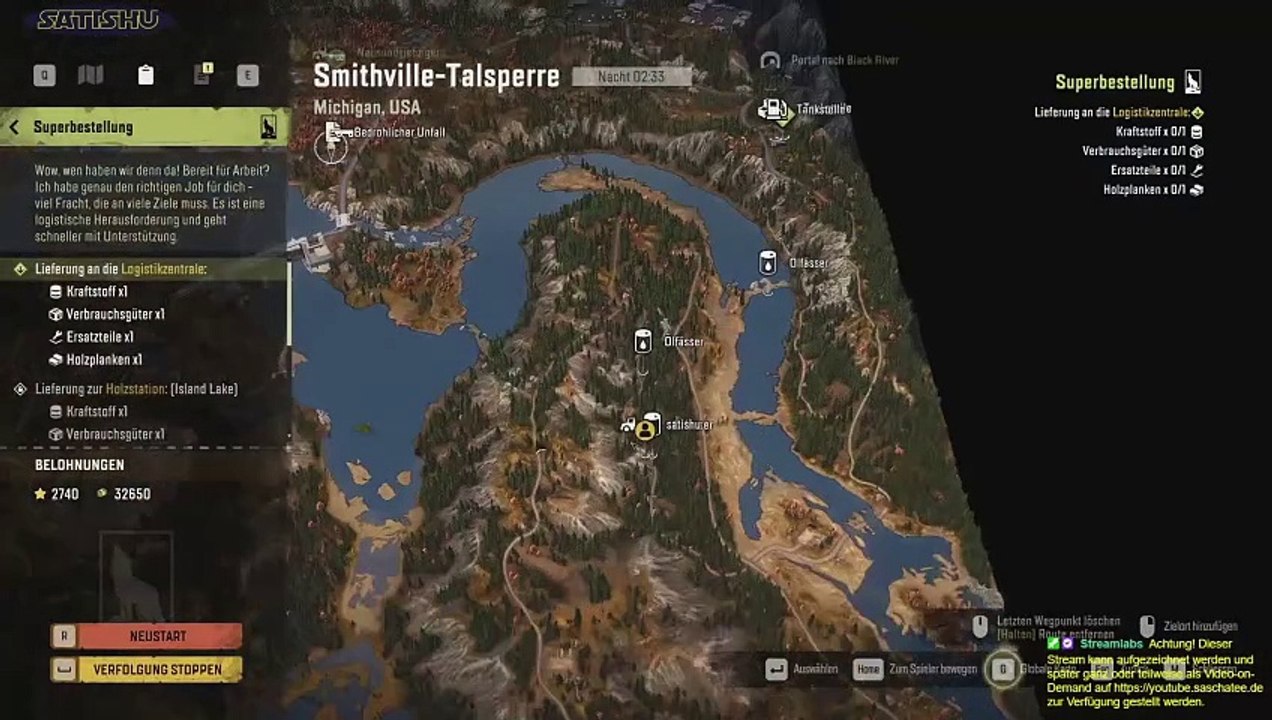 Die lieben Ölfässer aus dem Dauerbad retten. SnowRunner #94