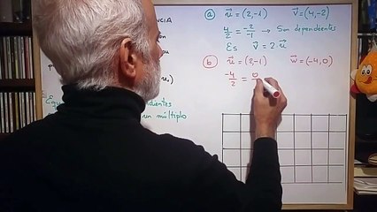 Vectores en el plano 07 Dependencia lineal