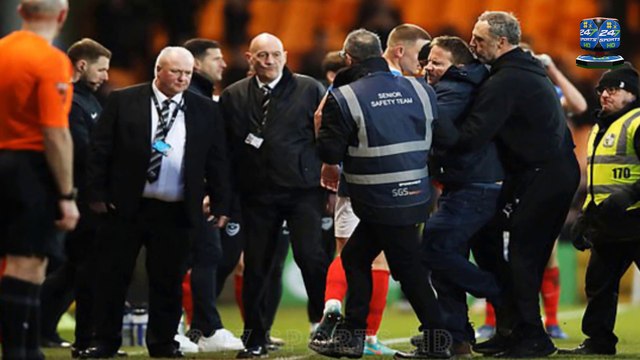 Absolute CHAOS in League One as Port Vale Fan Chases Referee Craig Hicks off the Pitch
