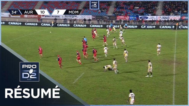 PRO D2 Saison 2023-2024 J18 - Résumé Stade Aurillacois - Stade Montois Rugby