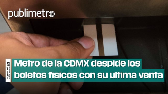 Metro de la CDMX despide los boletos físicos con su última venta