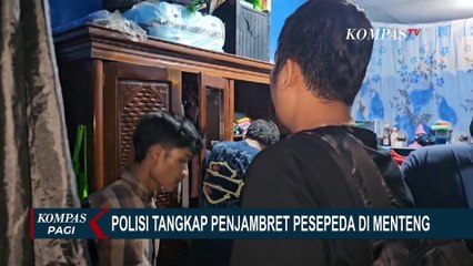 Momen Polisi Tangkap Penjambret Pesepeda di Menteng