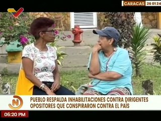 Caracas | Habitantes apoyan inhabilitación del sector opositor que promueven violencia en el país