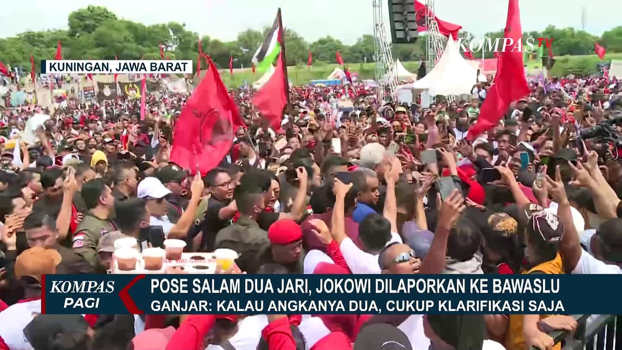 Jokowi Pose 2 Jari dari Dalam Mobil Kepresidenan, Ganjar: Kalau Angkanya Dua, Cukup Klarifikasi Saja