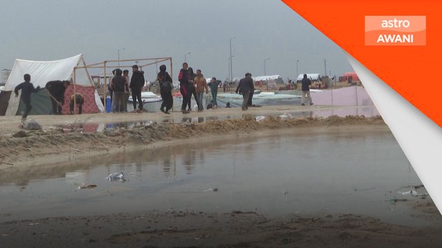 Kekejaman Zionis: Gaza banjir, tambah derita rakyat Palestin