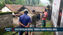 Tembok Rumah Warga di Karangasem Bali Jebol Akibat Diguyur Hujan Deras