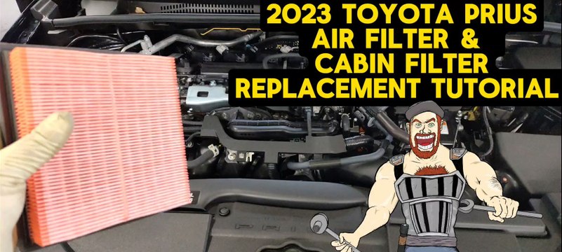 2023 TOYOTA PRIUS AIR FILTER & CABIN FILTER REPLACEMENT TUTORIAL