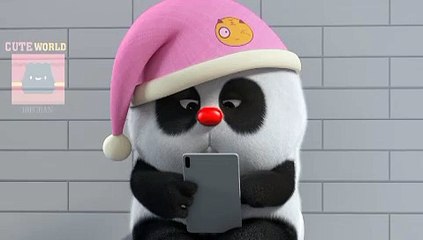 PANDA LUCU DI KAMAR MANDI  #panda #animation #cute #fyp