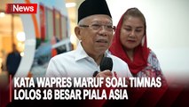 Timnas Lolos 16 Besar Piala Asia, Wapres Ma'ruf: Prestasi yang Harus Disyukuri