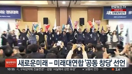 새로운미래-미래대연합 '공동 창당' 선언