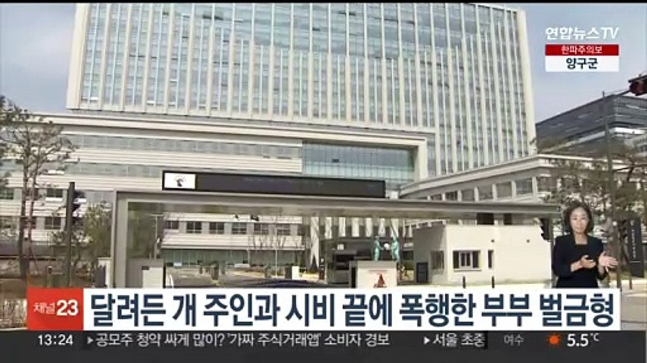 달려든 개 주인과 시비 끝에 폭행한 부부 벌금형