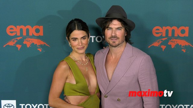 Nikki Reed and Ian Somerhalder 33rd Annual EMA Awards Gala Green Carpet