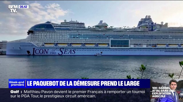 Icon of the Seas : le plus grand paquebot du monde a levé l'encre
