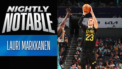 Lauri Markkanen Shines with 33 Points & 7 Threes in Jazz Win 🏀
