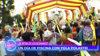 Yola Polastri y un día de piscina antes de su retiro de los escenarios