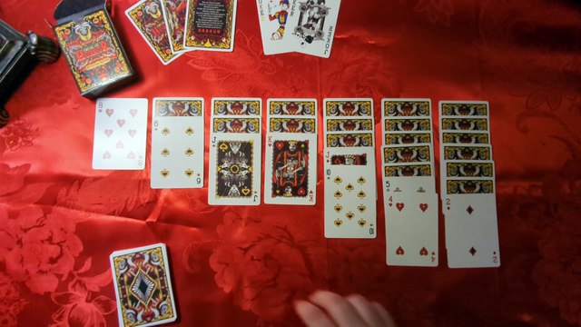 Playing Solitaire ASMR | Horror Themed Playing Cards