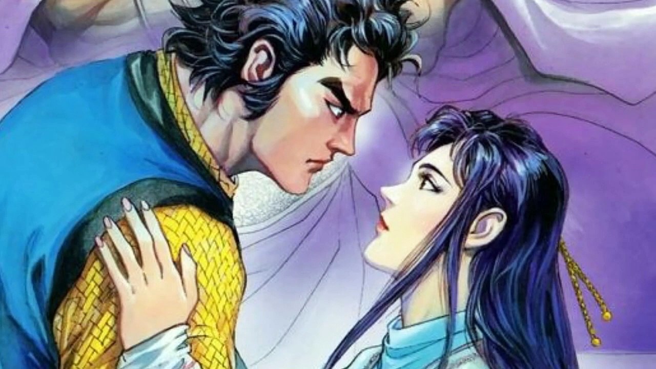 Yang Guo found Xiaolongnü clinging to him as if her bones were melting  楊過發現小龍女骨骼融化一般，依偎在他身上  The Legend of Condor Heroes 神鵰俠侶 Hong Kong Comic Manga AI Anime  黃玉郎 香港動漫