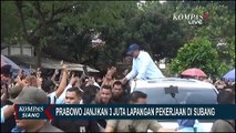 Janjikan 3 Juta Lapangan Kerja, Ini Kata Prabowo Subianto saat Kampanye Akbar di Subang!