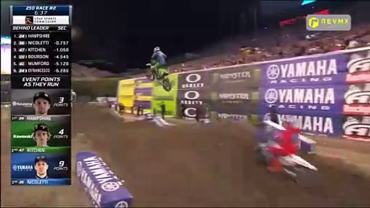 2024 AMA Supercross Anaheim 2 250 Race 2 of 3 Triple Crown Vidéo