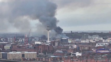 Huge Fire Breaks Out In Liverpool City Centre Original Video M246611