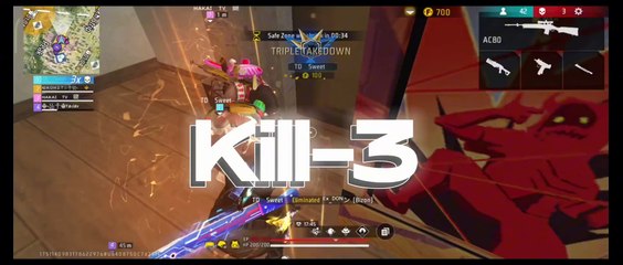 Gameplay video of 3 mins l Free fire gameplay video