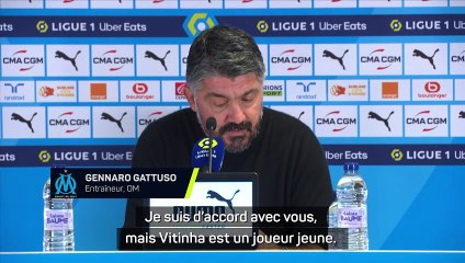 Gattuso : "Vitinha doit se réfugier dans le travail"