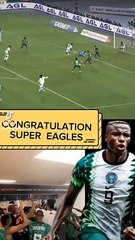 Super Eagles celebrates 2-0 victory against Cameroon