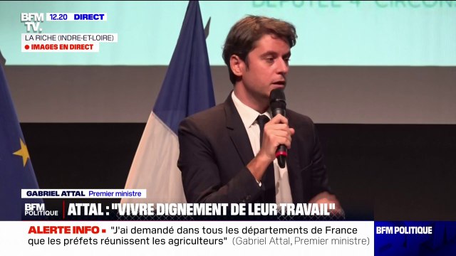 Gabriel Attal estime qu'il faut arrêter d'expliquer que nos agriculteurs sont des ennemis de l'environnement