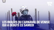 Les images du carnaval de Venise qui a commencé hier dans le brouillard