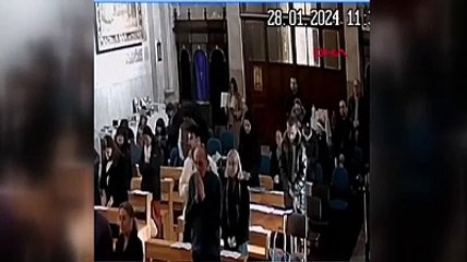 Sarıyer'de kiliseye yönelik silahlı saldırının görüntüsü ortaya çıktı