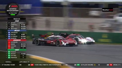 IMSA 2024 24H Daytona Race Epic Battle Lead Campbell Aitken