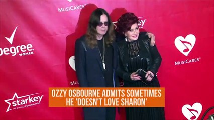 NEWS OF THE WEEK: Ozzy Osbourne admits sometimes he 'doesn't love Sharon'