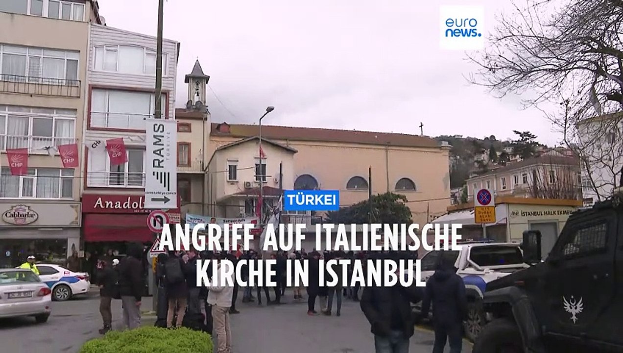 Angriff auf italienische Kirche in Istanbul: Mindestens eine Person getötet