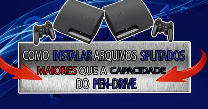 Como instalar arquivos SPLITADOS maiores que a capacidade que o Pen-Drive