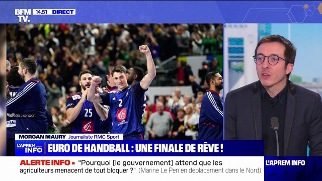 Euro de handball: les Bleus s'apprêtent à affronter le Danemark en finale