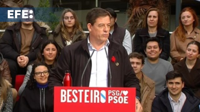 Besteiro ironiza con el programa del PPdeG: Vamos a hacer 4 años lo que no hicimos en 15