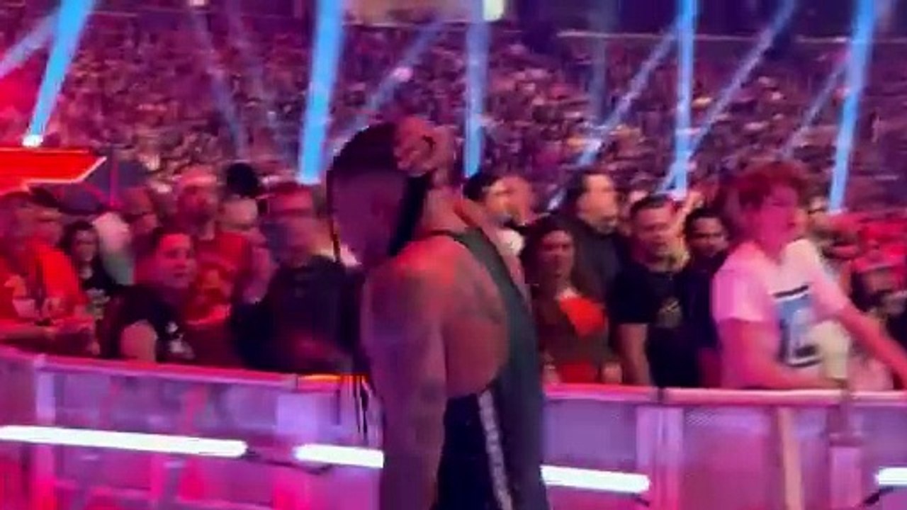 Sami Zayn and Damian Priest OFF CAMERA at WWE Royal Rumble 2024