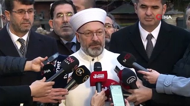 Diyanet İşleri Başkanı Erbaş, 1 kişinin öldüğü saldırı ile ilgili açıklamalarda bulundu